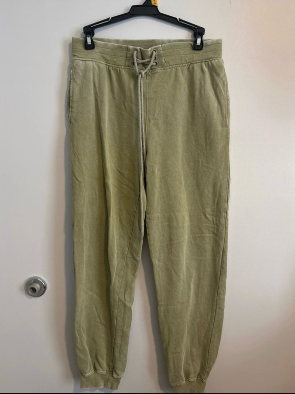Women's Olive Drawstring Jogger Pants
